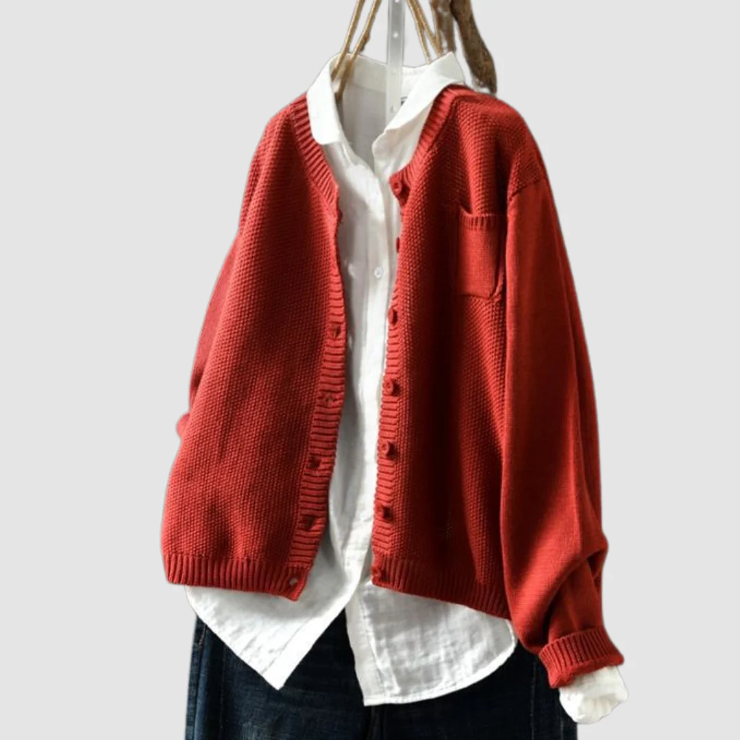 Gilet en Maille Côtelée Confortable pour Femme – Tricot Élégant - Image 4
