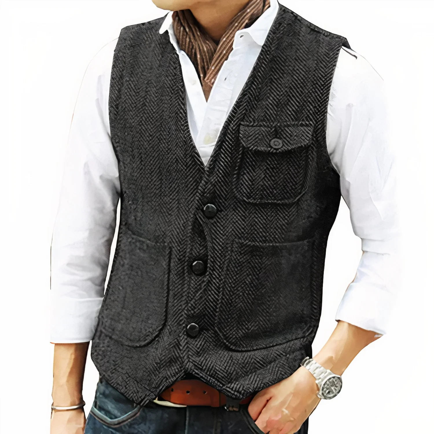 Gilet Homme à Coupe Premium – Élégance au Quotidien - Image 2