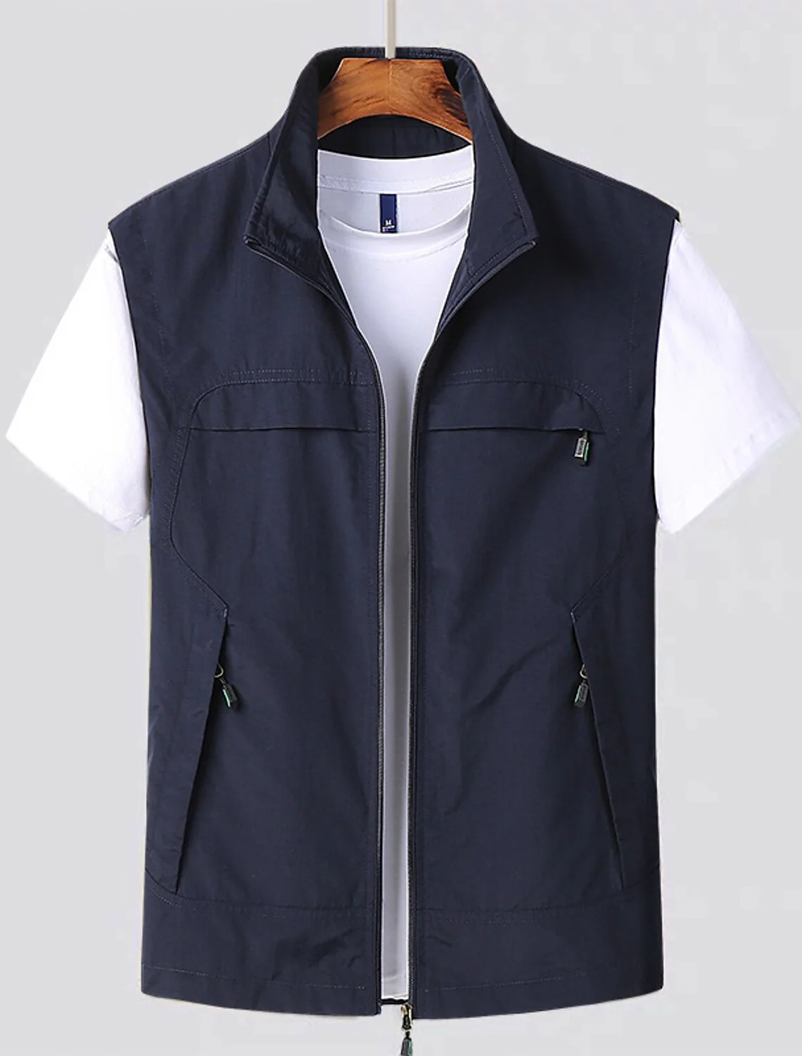 Gilet Zippé Sans Manches Léger et Respirant pour Homme – Vêtement d'Extérieur Polyvalent pour Voyage et Activités de Plein Air