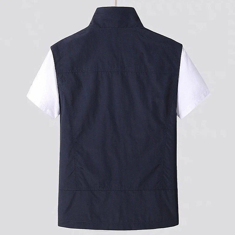 Gilet Zippé Sans Manches Léger et Respirant pour Homme – Vêtement d'Extérieur Polyvalent pour Voyage et Activités de Plein Air - Image 2