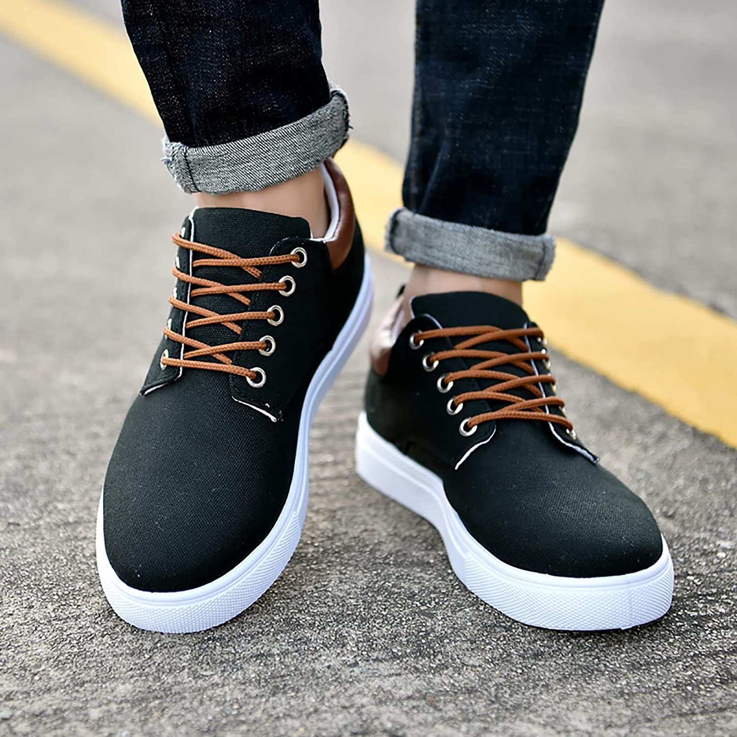 Homme Baskets cool avec semelles blanches - Image 3