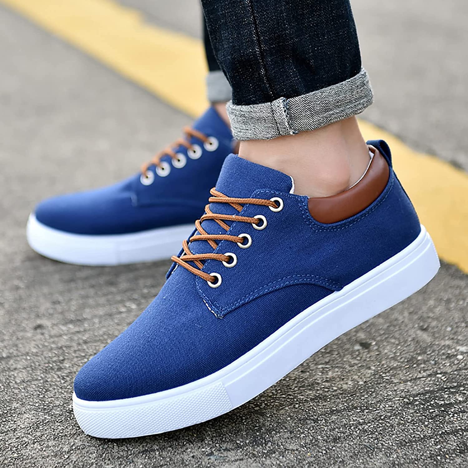 Homme Baskets cool avec semelles blanches - Image 9
