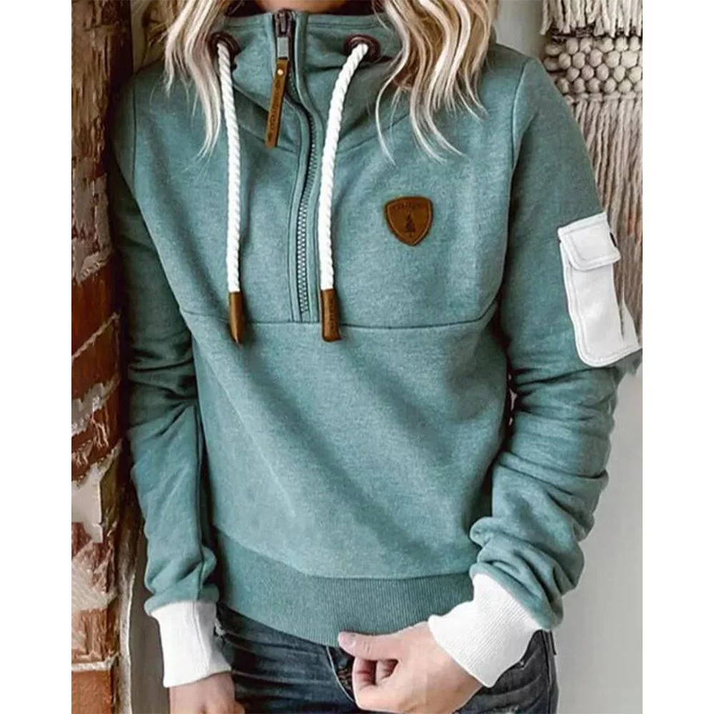 Hoodie Femme Élégant et Doux – Pull Épais et Confortable - Image 3