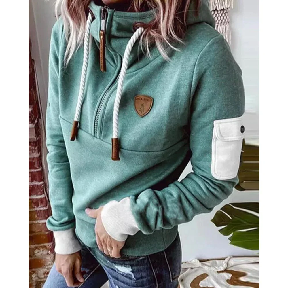 Hoodie Femme Élégant et Doux – Pull Épais et Confortable - Image 4