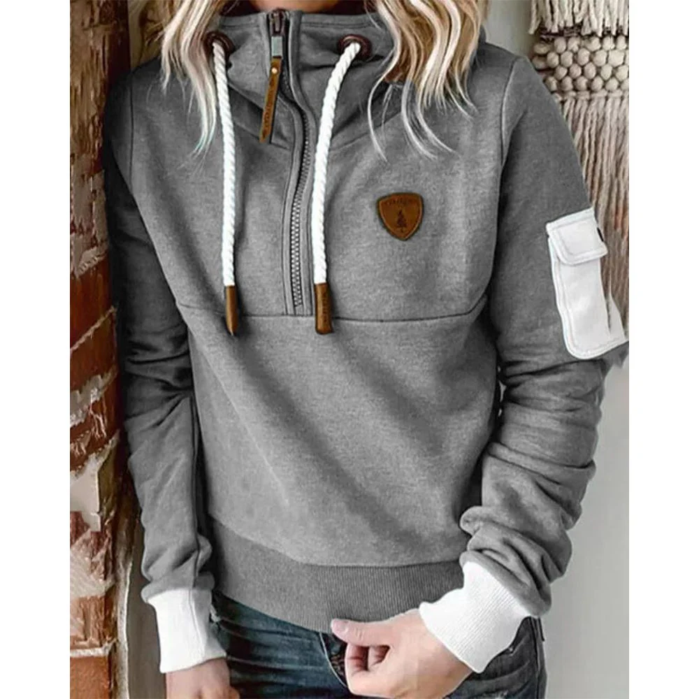 Hoodie Femme Élégant et Doux – Pull Épais et Confortable - Image 5