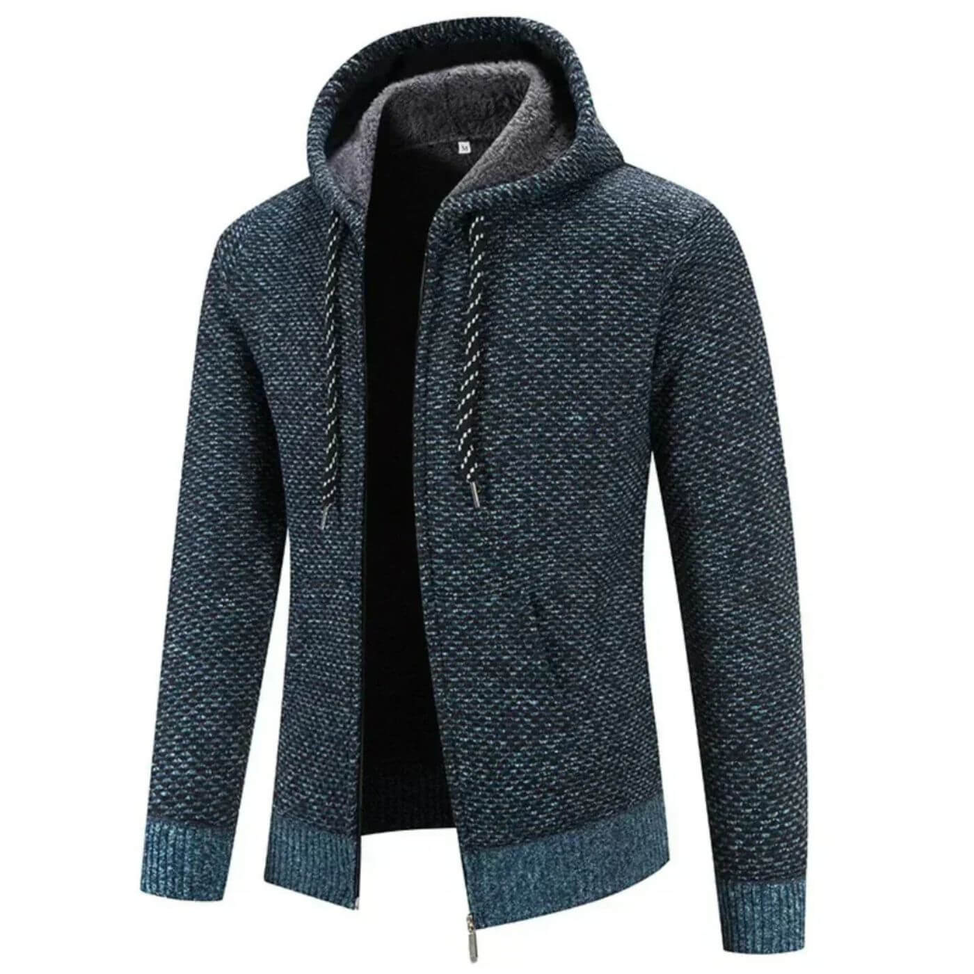 Hoodie Homme Doublé de Polaire – Cardigan Épais et Confortable - Image 2