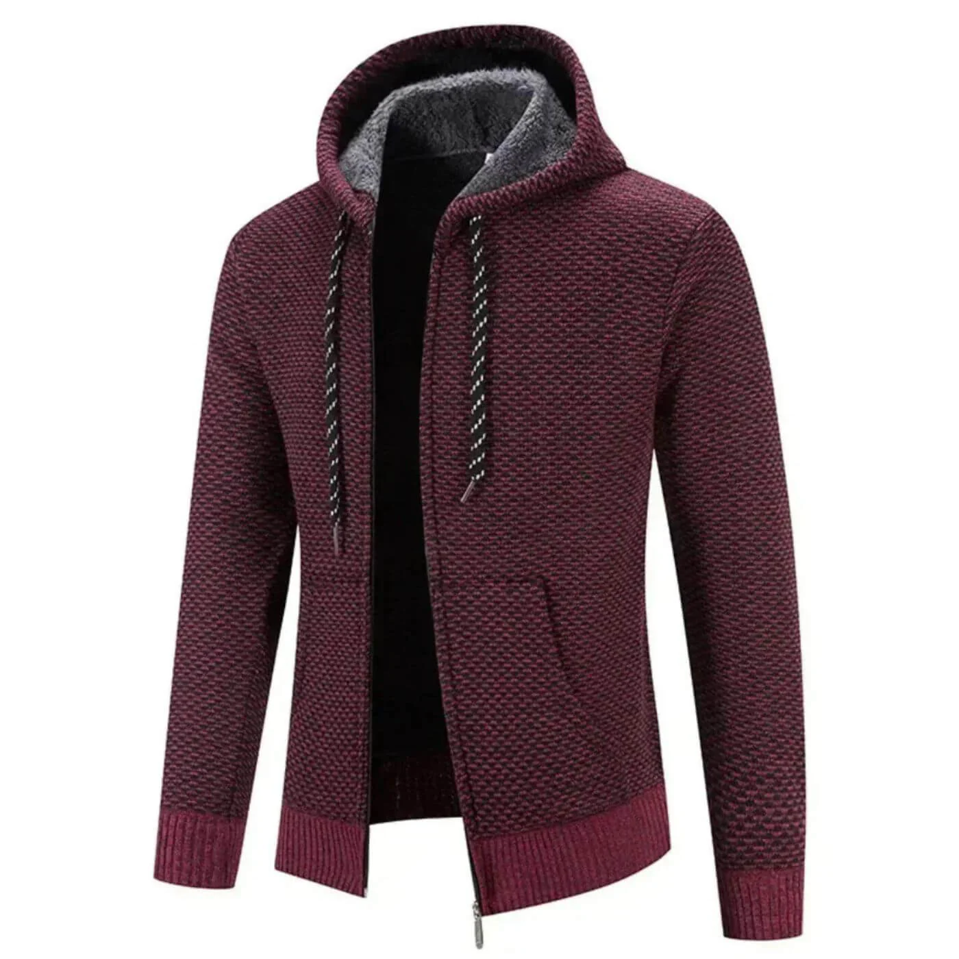Hoodie Homme Doublé de Polaire – Cardigan Épais et Confortable - Image 5