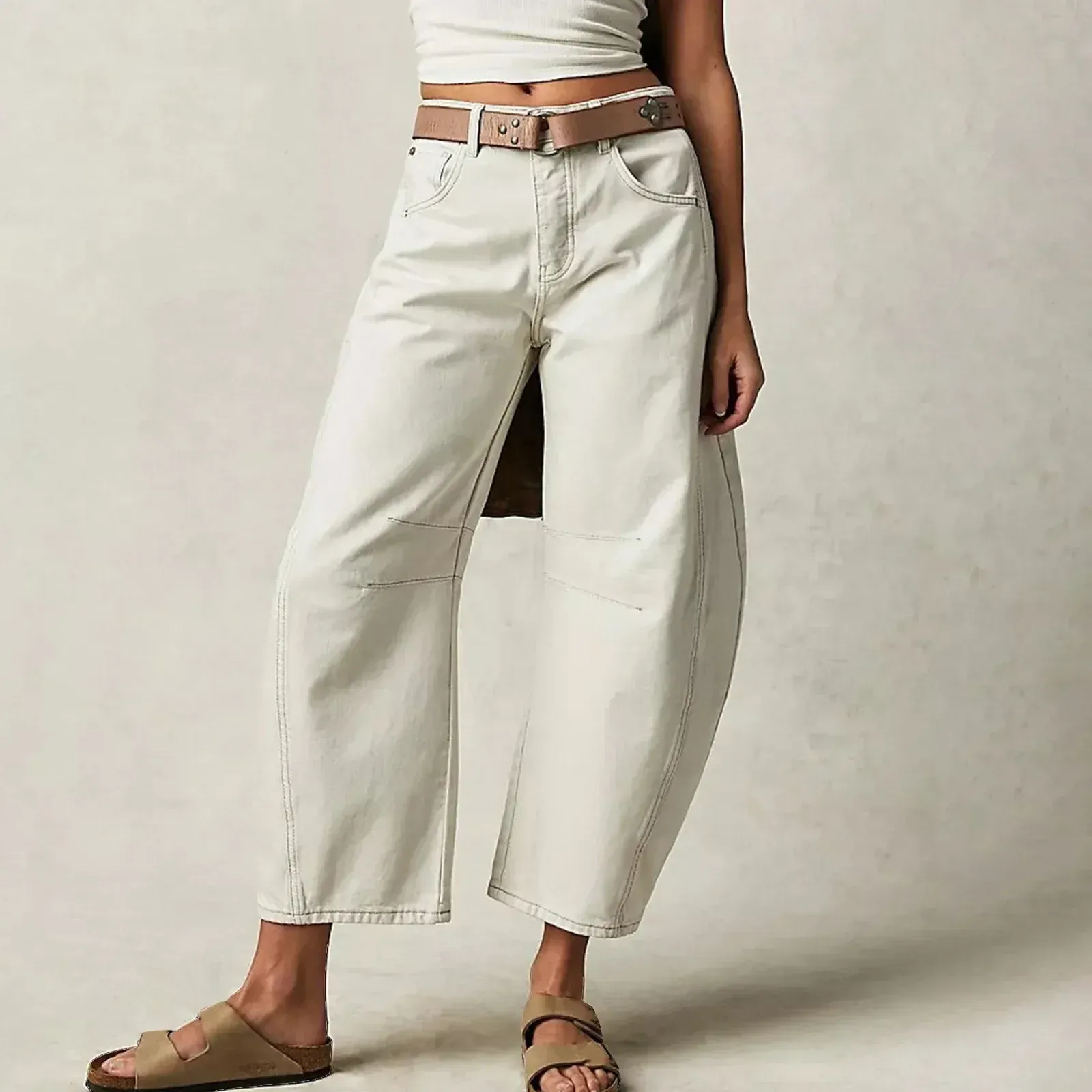 Jean baggy femme a coupe ample - Decontracte et tendance - Image 11