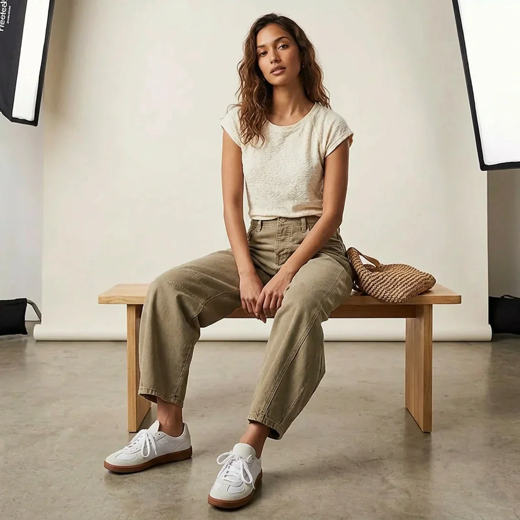 Jean baggy femme a coupe ample - Decontracte et tendance - Image 2