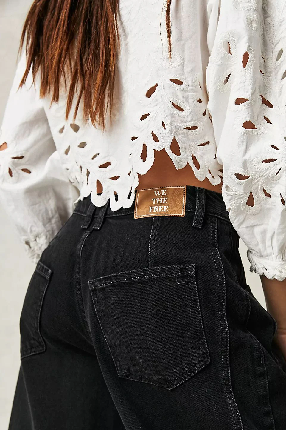 Jean Barrel Large Jambe Large Taille Moyenne Stretch Femme – Denim Décontracté Baggy - Image 23