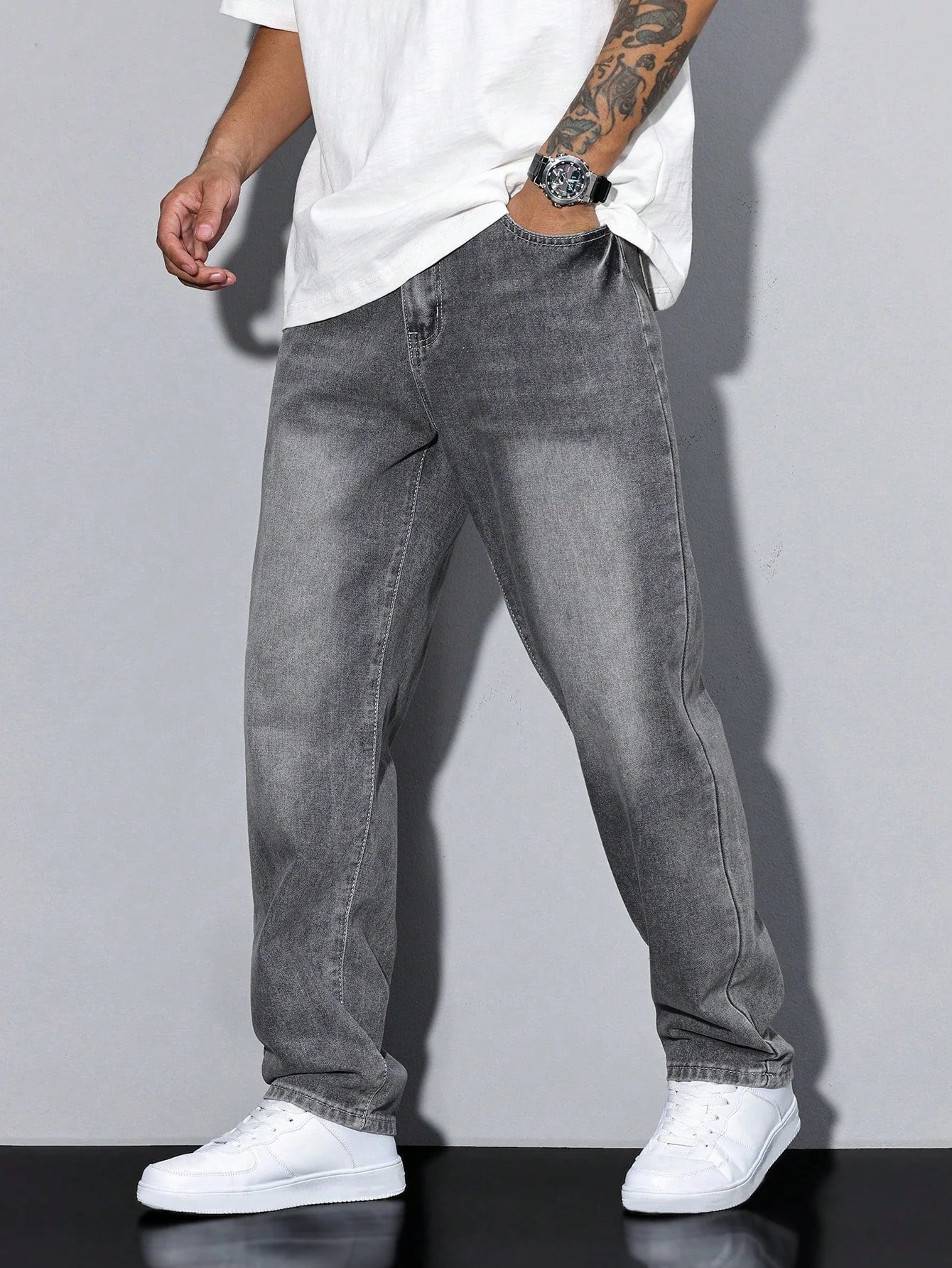 Jean décontracté homme uni