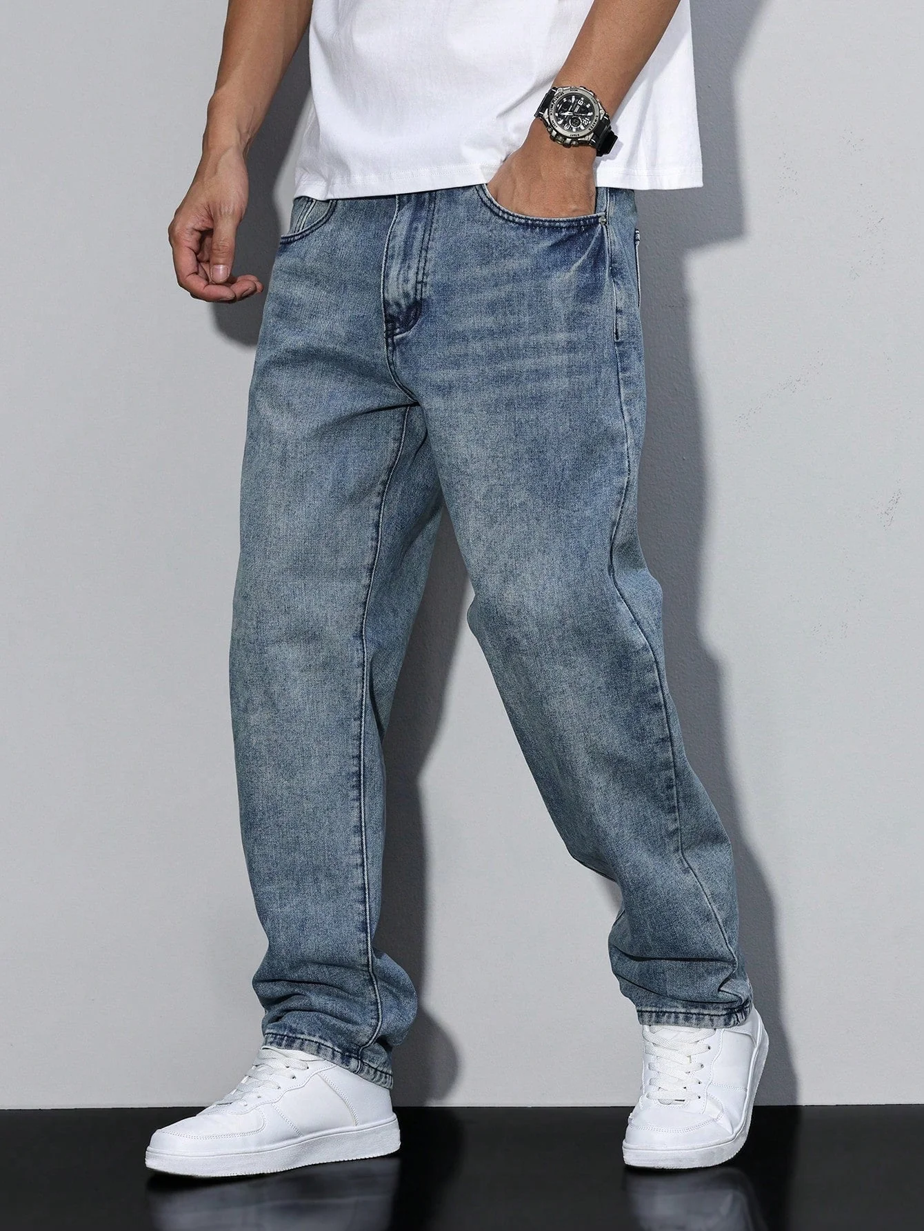 Jean décontracté homme uni - Image 11