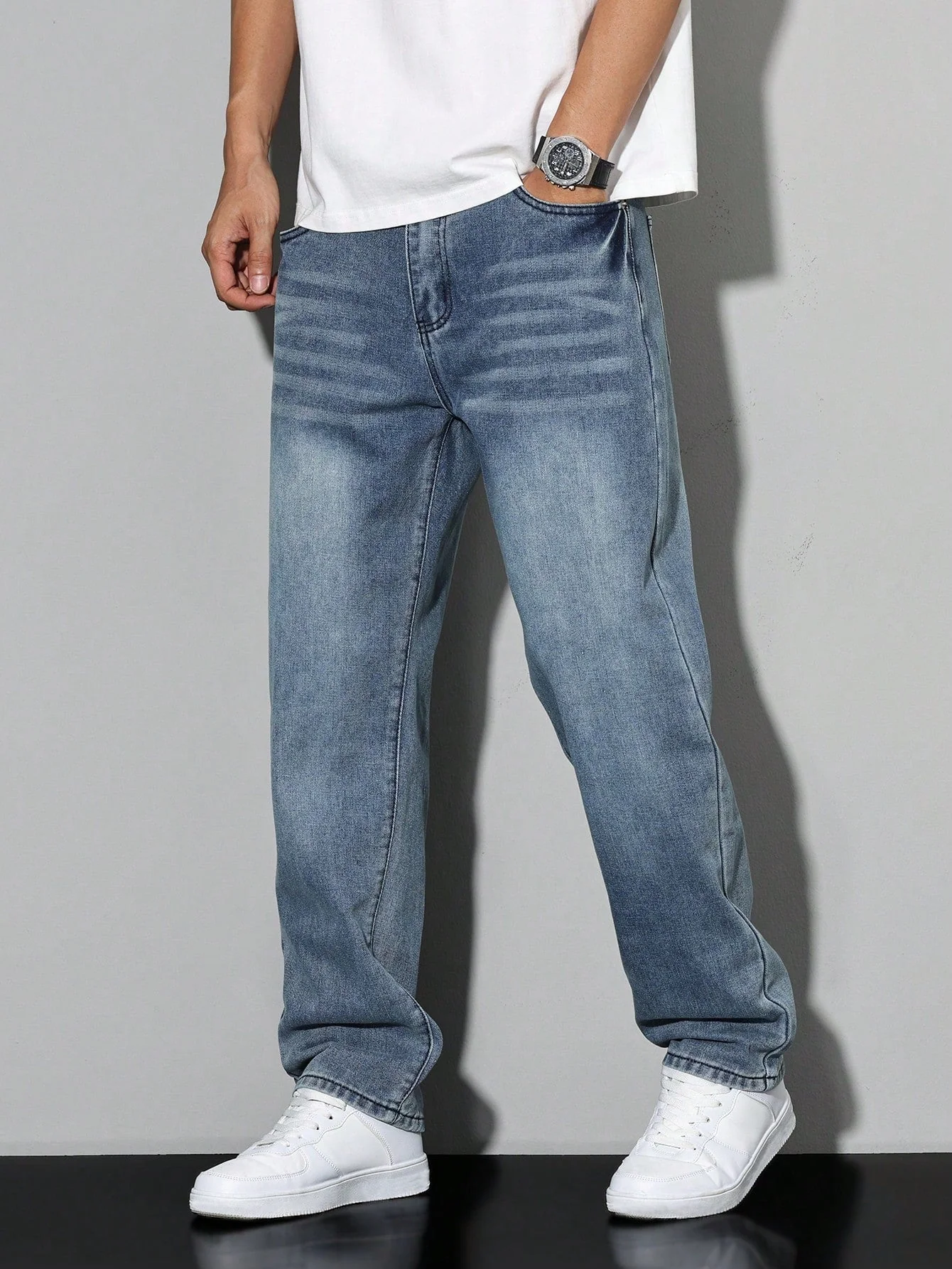 Jean décontracté homme uni - Image 4