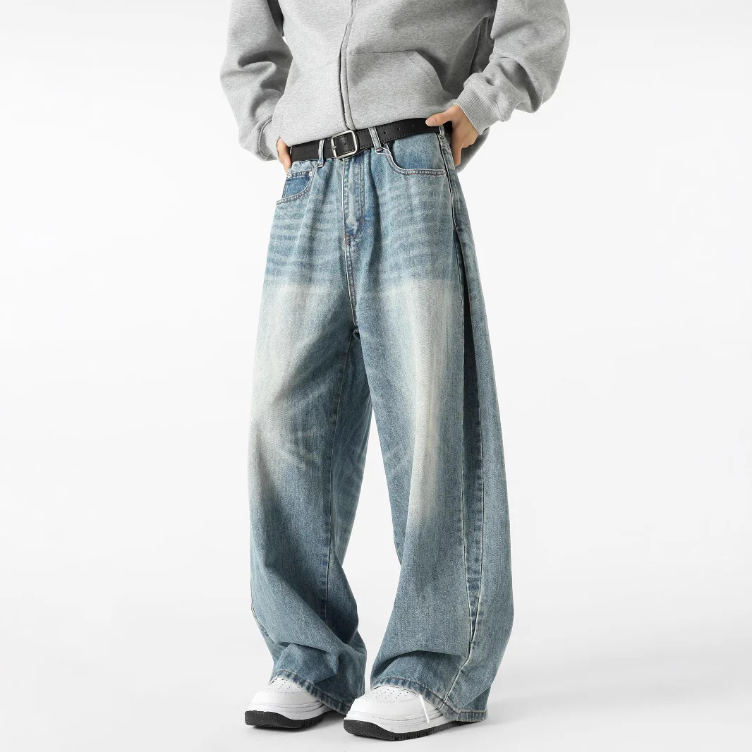 Jean Large et Stylé pour Hommes – Pantalon Décontracté en Denim - Image 2