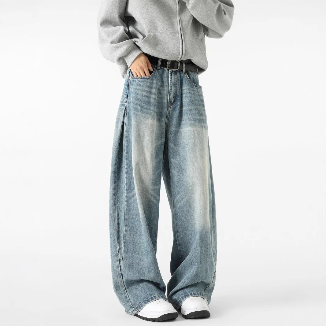 Jean Large et Stylé pour Hommes – Pantalon Décontracté en Denim - Image 3