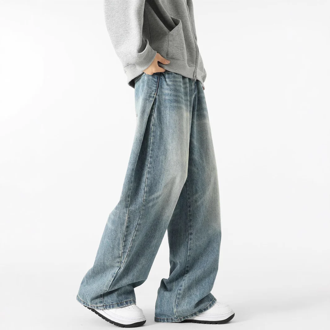 Jean Large et Stylé pour Hommes – Pantalon Décontracté en Denim - Image 4