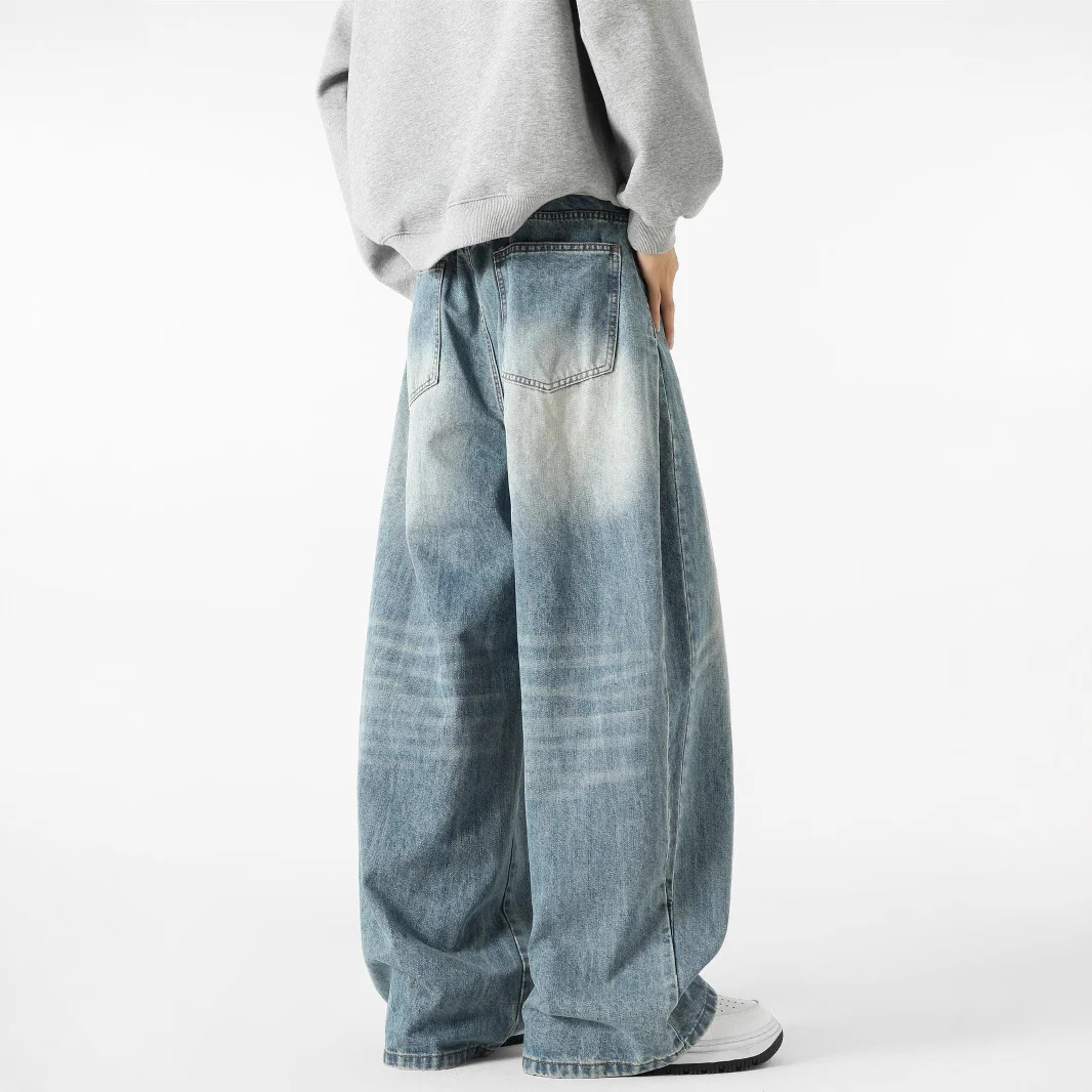 Jean Large et Stylé pour Hommes – Pantalon Décontracté en Denim - Image 5