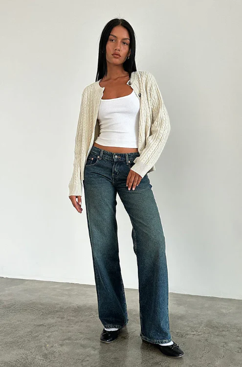 Jean taille basse pour femme – Jean stretch confortable et tendance - Image 3