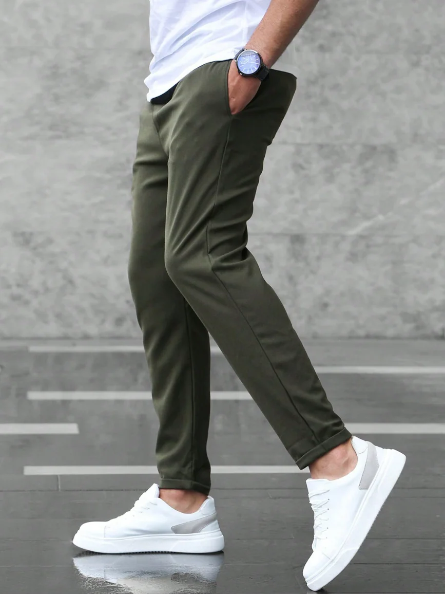 Jogging Slim Fit Premium Homme – Pantalon Décontracté Ajusté à Cordon - Image 10