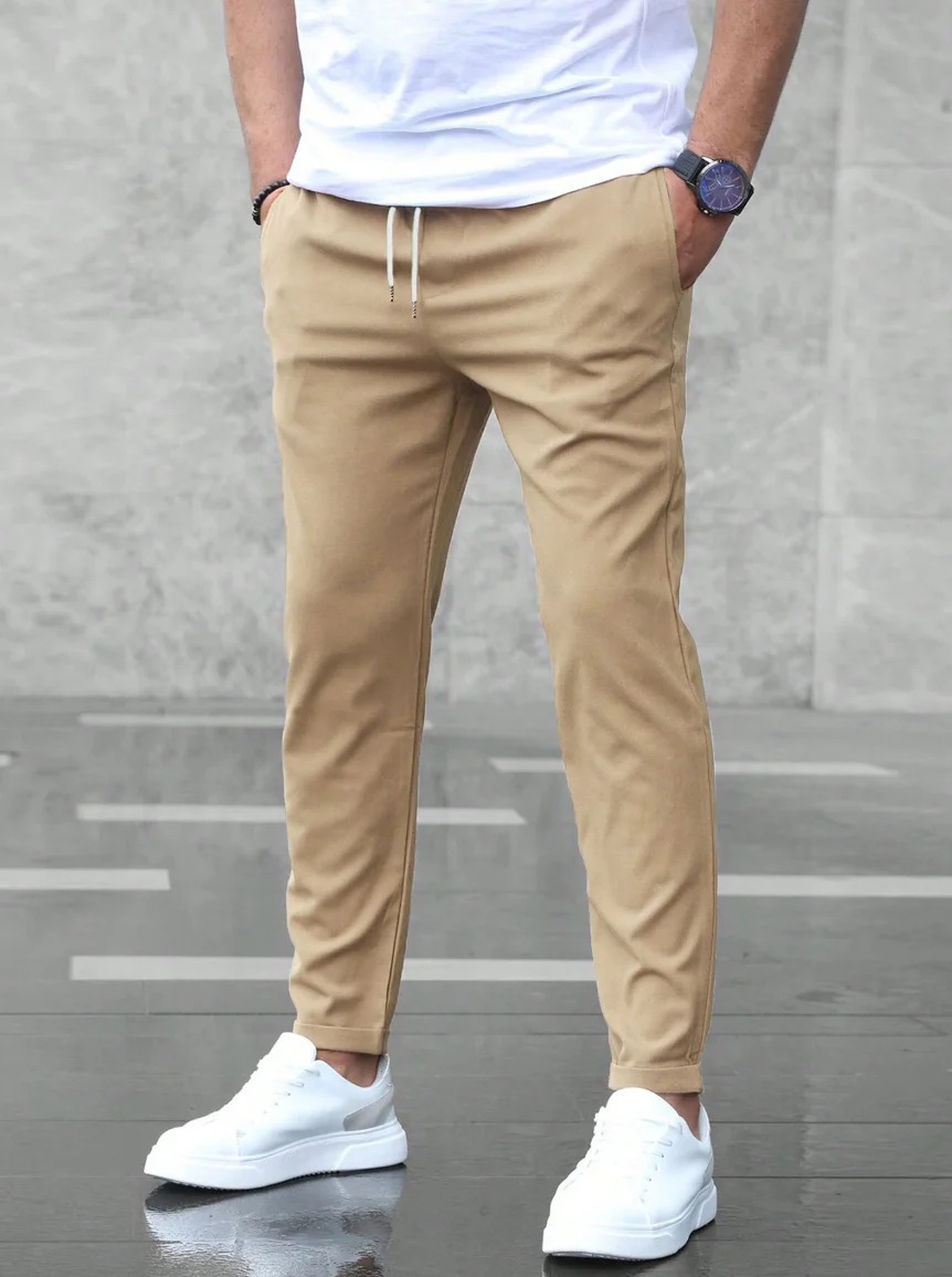 Jogging Slim Fit Premium Homme – Pantalon Décontracté Ajusté à Cordon - Image 6