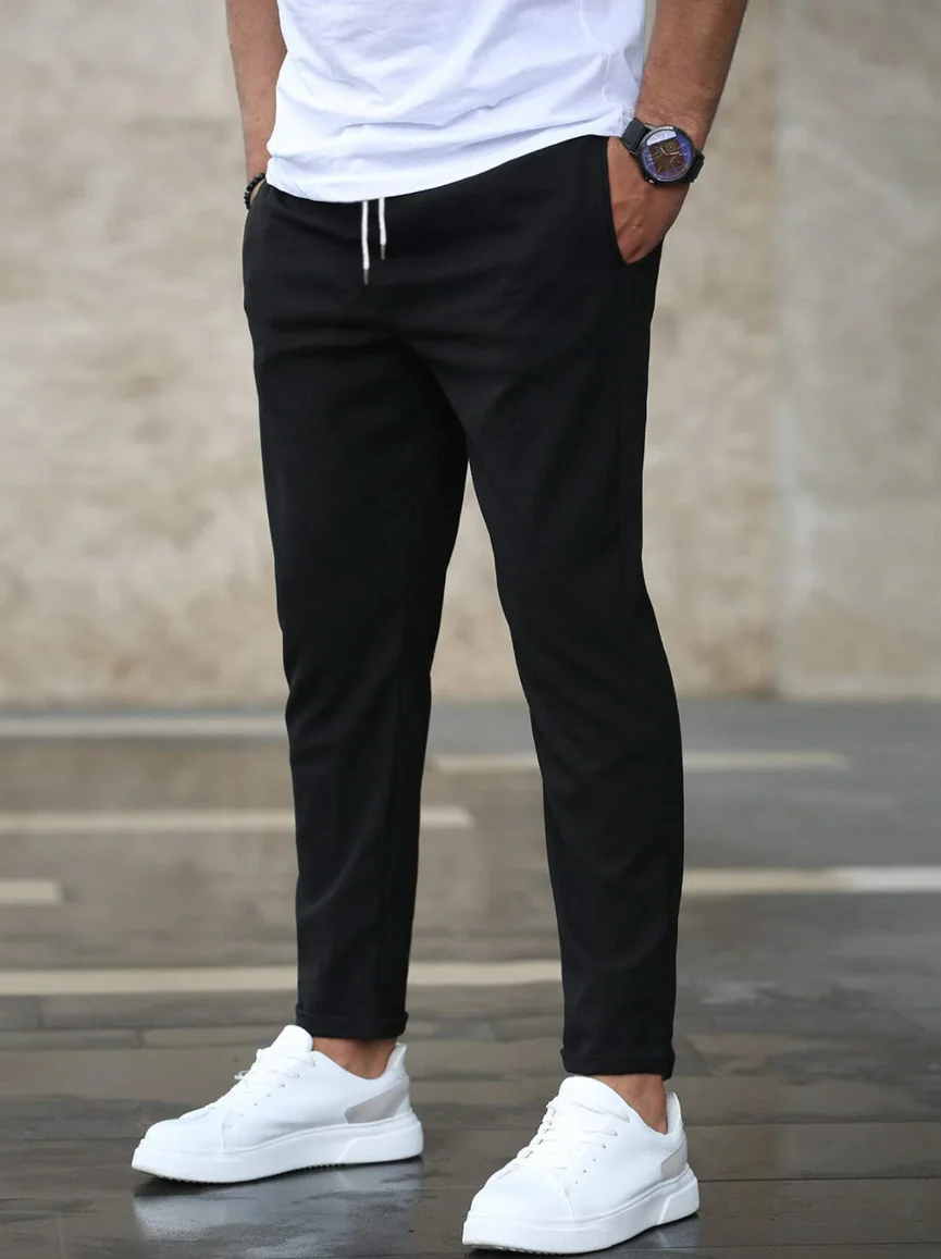 Jogging Slim Fit Premium Homme – Pantalon Décontracté Ajusté à Cordon - Image 8