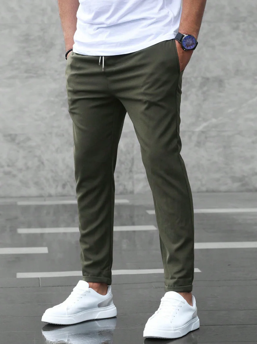 Jogging Slim Fit Premium Homme – Pantalon Décontracté Ajusté à Cordon - Image 9