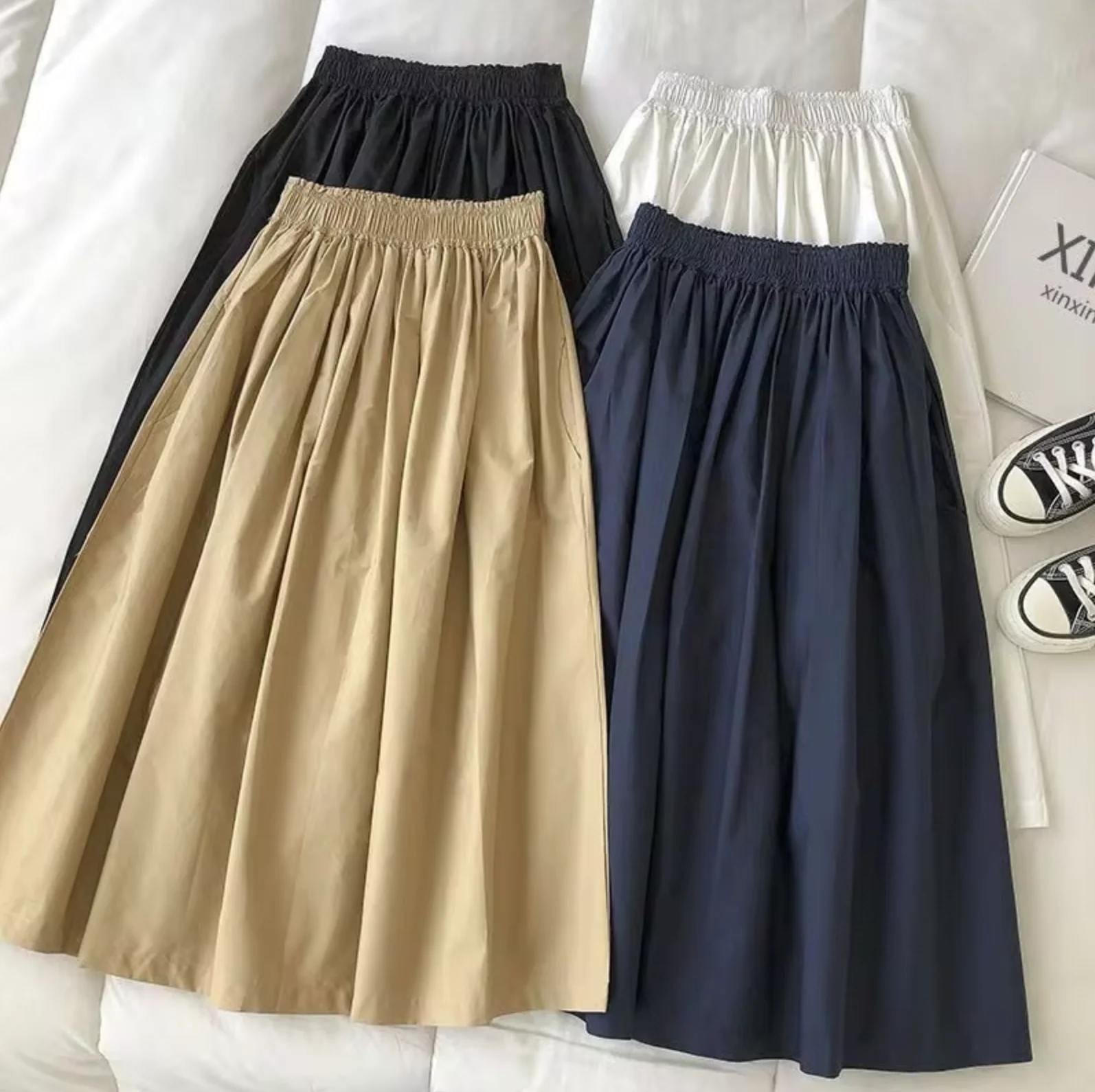 Jupe ample taille haute pour femme – Style décontracté et confortable pour l'été - Image 4
