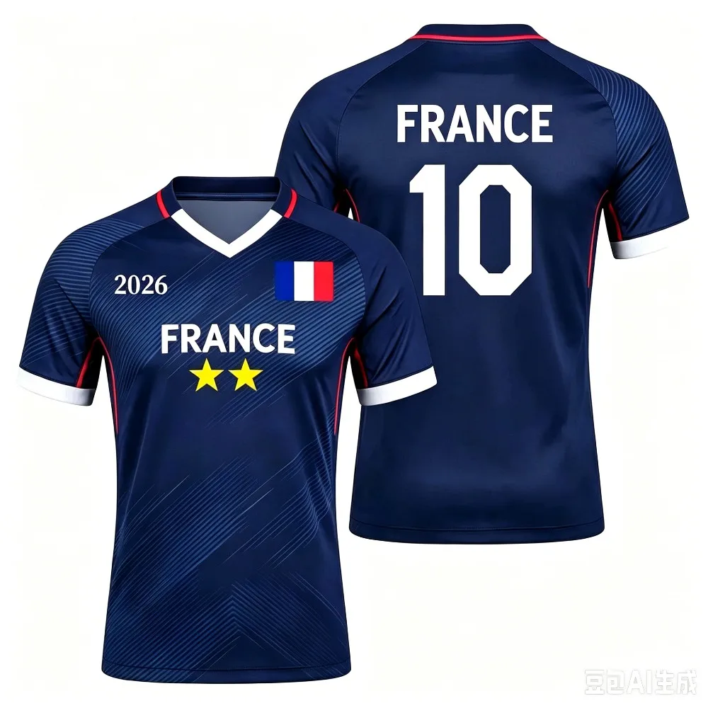 Maillot des Bleus – Équipe de France de Football Homme Supporter - Image 3