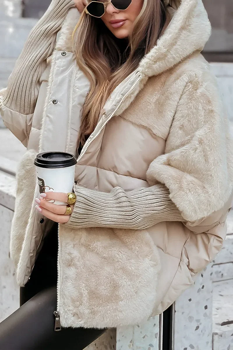 Manteau d’Hiver pour Femme | Matelassé avec Capuche - Image 7