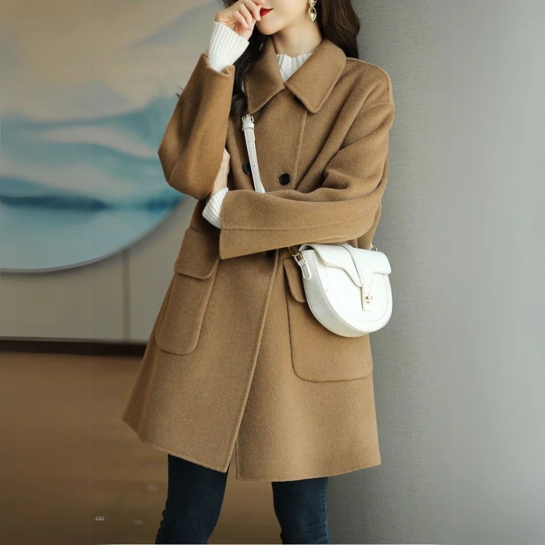 Manteau Double Boutonnage Élégant pour Femme – Stylish Format Outwear - Image 5