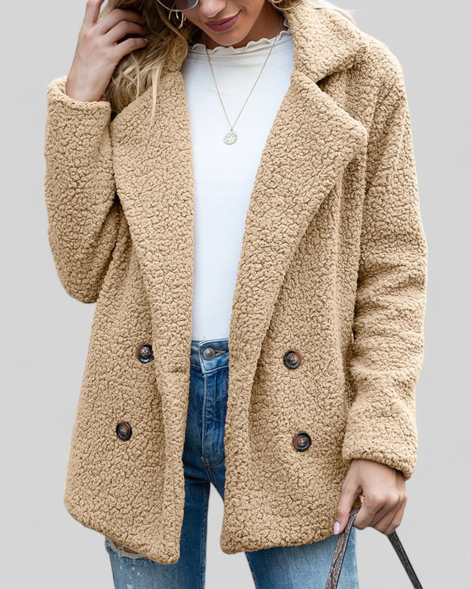 Manteau Doux Élégant pour Femme – Vêtement d’Extérieur Confortable - Image 2