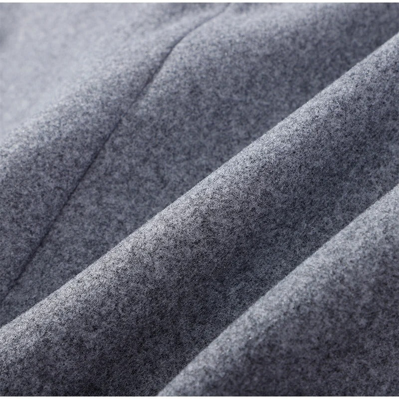 Manteau élégant femmes mélange de laine avec boutons – Vêtement d'hiver à col montant - Image 13