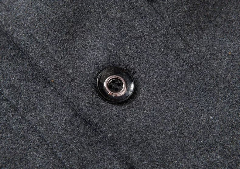Manteau en Laine Double Couche Premium pour Homme – Pardessus Épais à Boutonnage Simple - Image 9