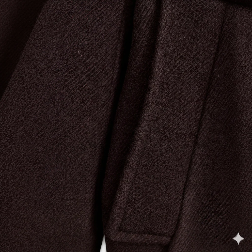 Manteau Femme Premium en Laine avec Ceinture – Modèle Hiver Élégant Double Boutonnage - Image 4