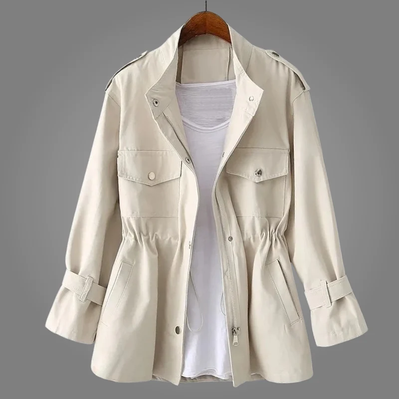 Manteau Imperméable Boutonné Femme – Élégance et Protection Quotidienne - Image 4