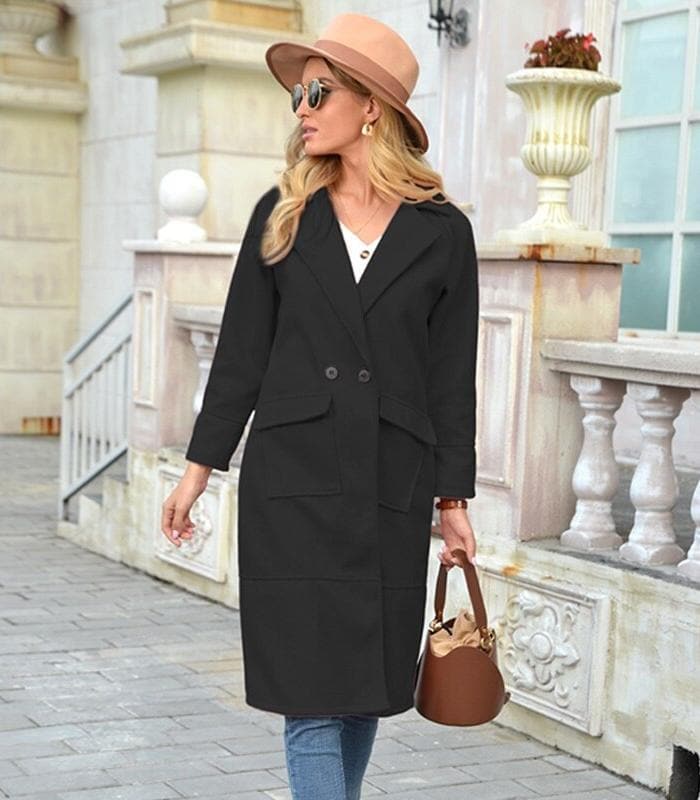 Manteau long de qualité supérieure pour femme – Élégant et chaud - Image 8