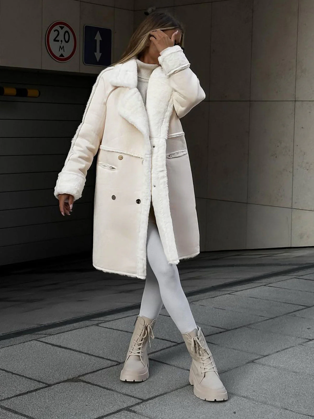 Manteau Long En Polaire Pour Femme – Élégant Manteau D’Hiver Chaud