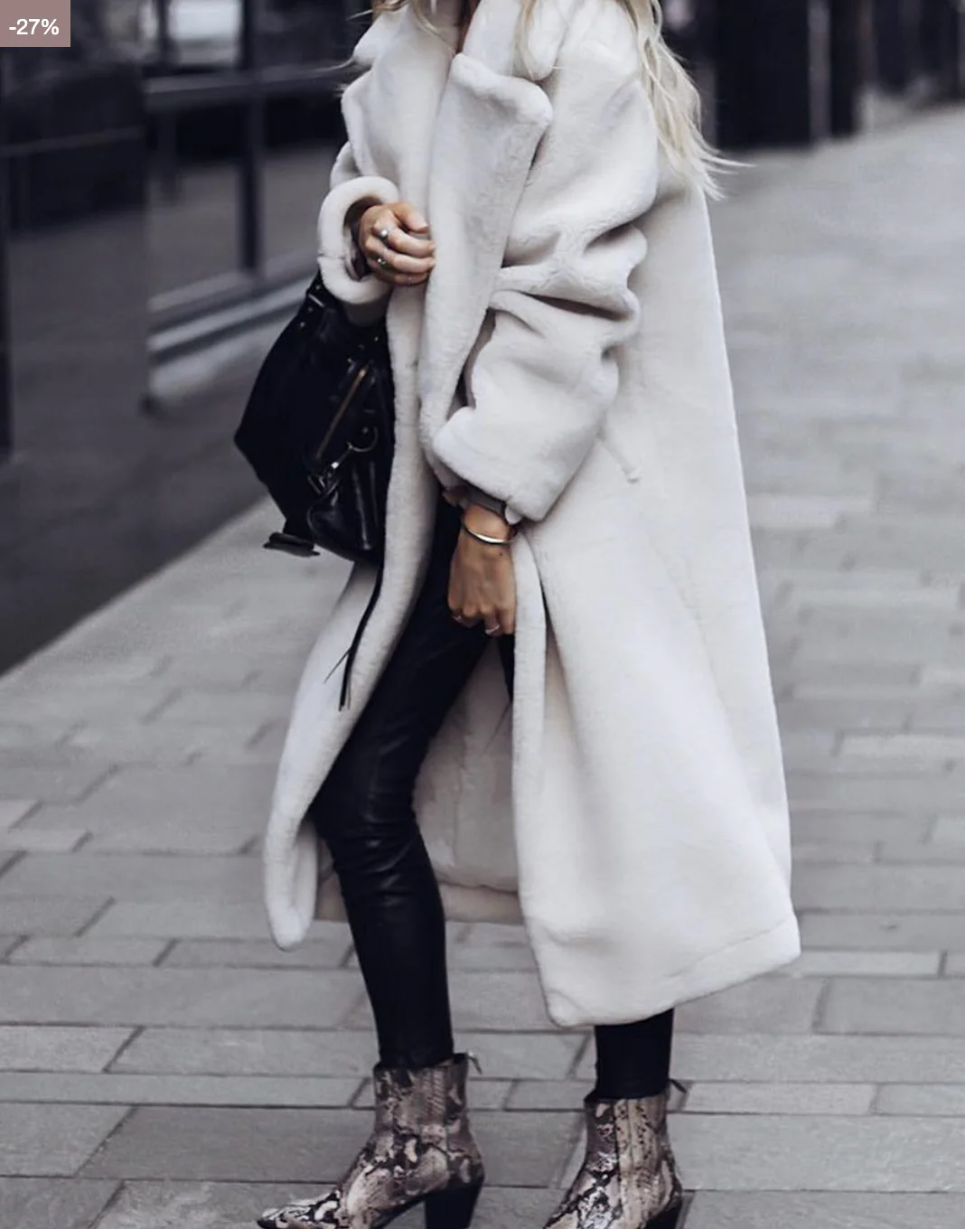 Manteau Long Oversize Hiver Femme Épais