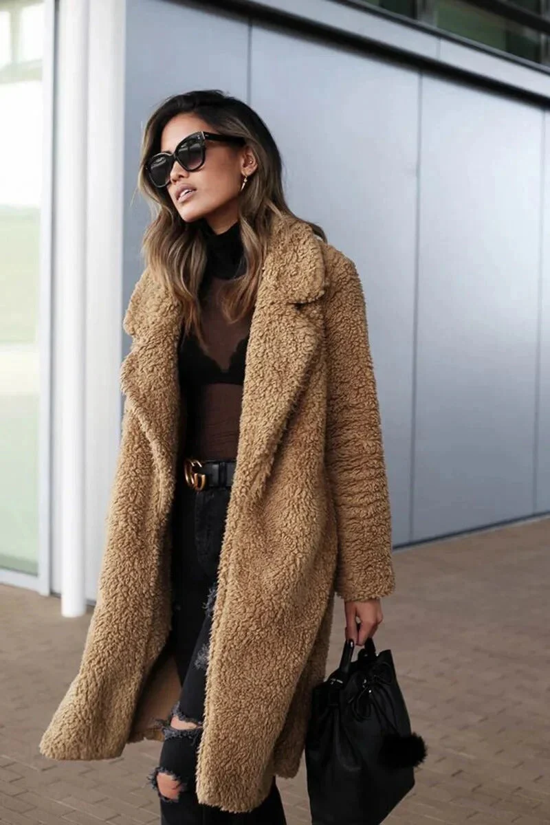 Manteau Teddy Confortable pour Femme - Hiver - Image 4