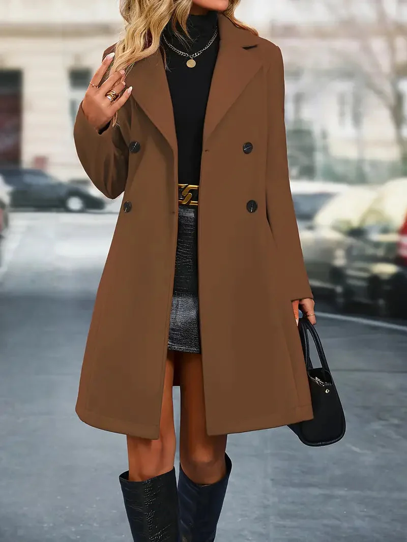 Manteau Trench à Double Boutonnage pour Femme - Image 12