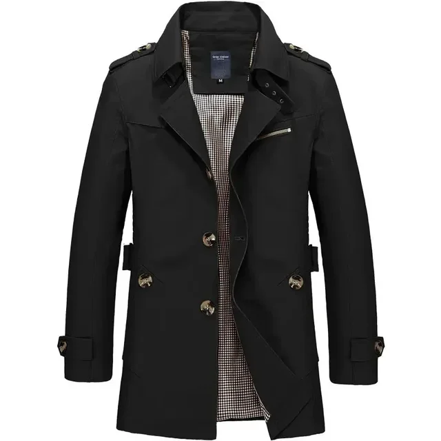 Manteau Trench Classique Léger Confortable Homme - Durable Élégant Intemporel Voyage Décontracté d'Été - Image 6