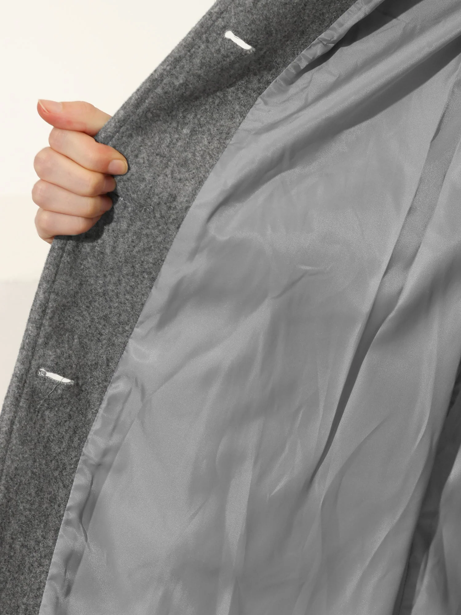 Manteaux Trench d’Hiver pour Femmes à Simple Boutonnage - Image 5