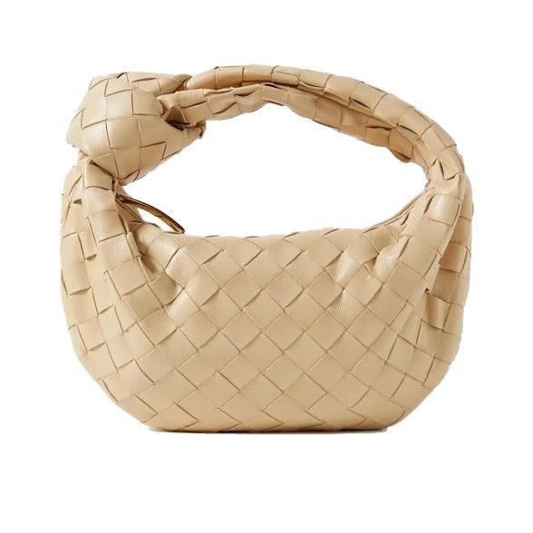 Mini sac à main tressé femme – Style tendance avec poignée nouée - Image 3
