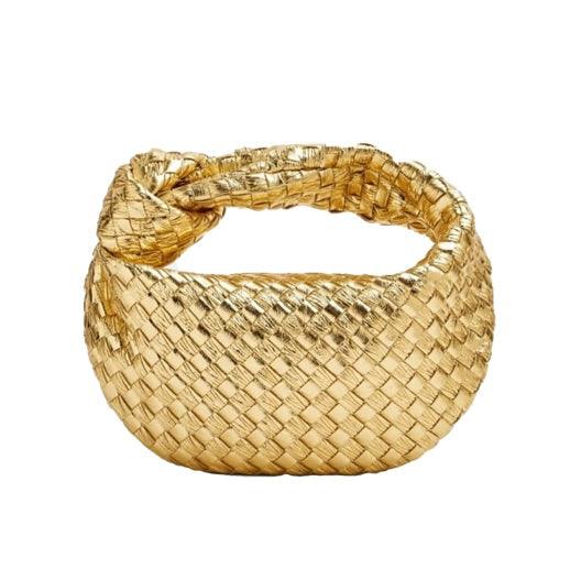 Mini sac à main tressé femme – Style tendance avec poignée nouée - Image 4