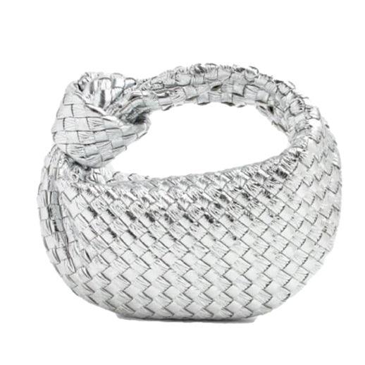 Mini sac à main tressé femme – Style tendance avec poignée nouée - Image 5