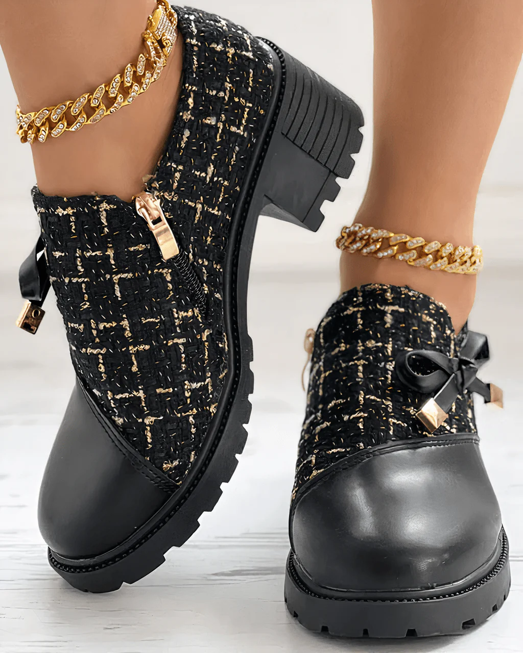 Mocassins à talon bloc sophistiqués femmes – Élégants, durables, polyvalents - Image 5