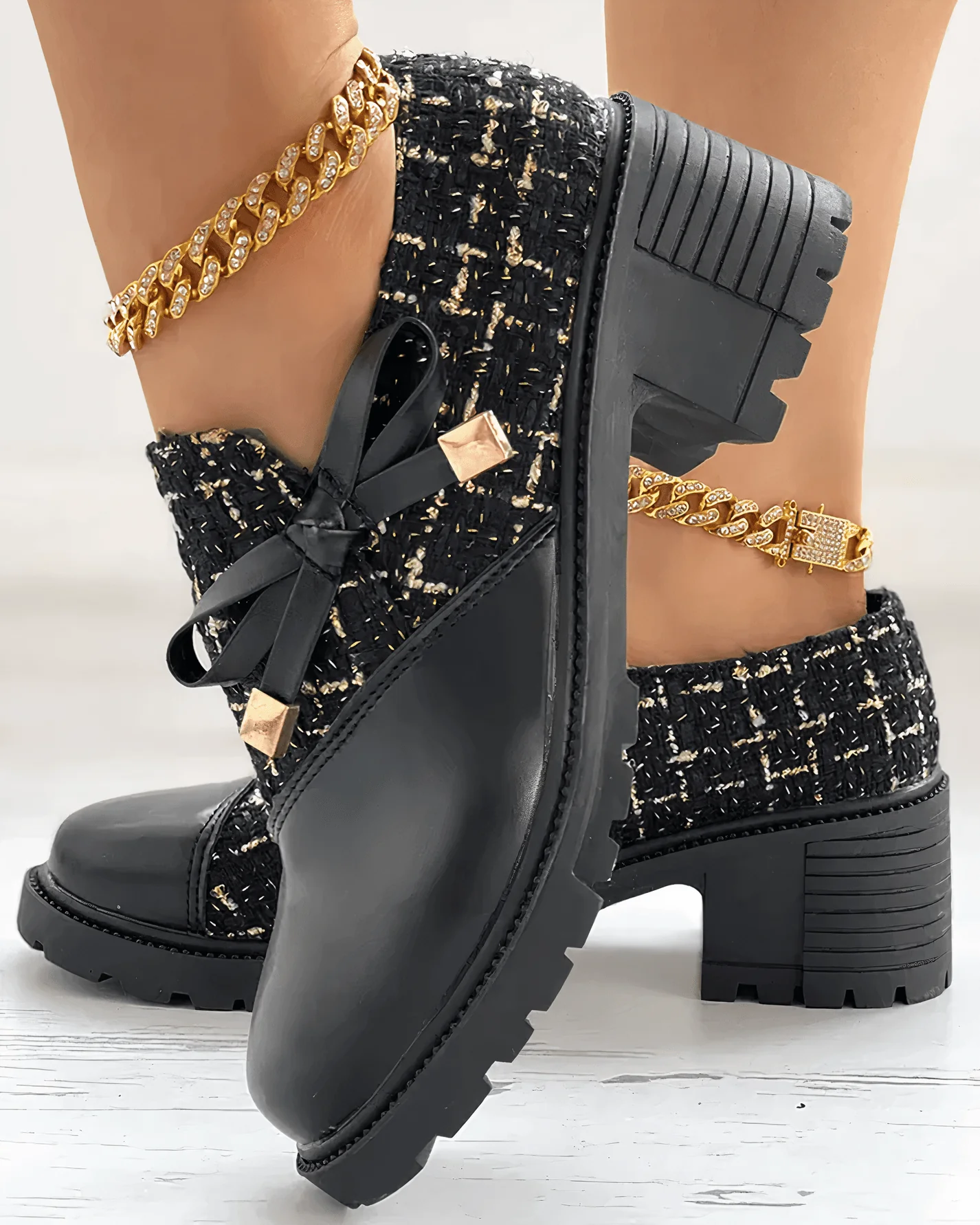 Mocassins à talon bloc sophistiqués femmes – Élégants, durables, polyvalents - Image 6