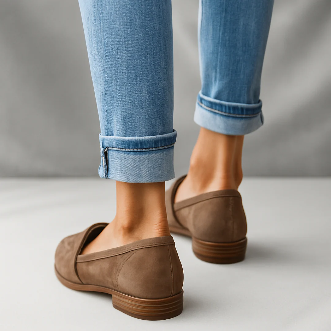 Mocassins classiques en daim pour femmes – Chaussures élégantes à bout pointu - Image 13