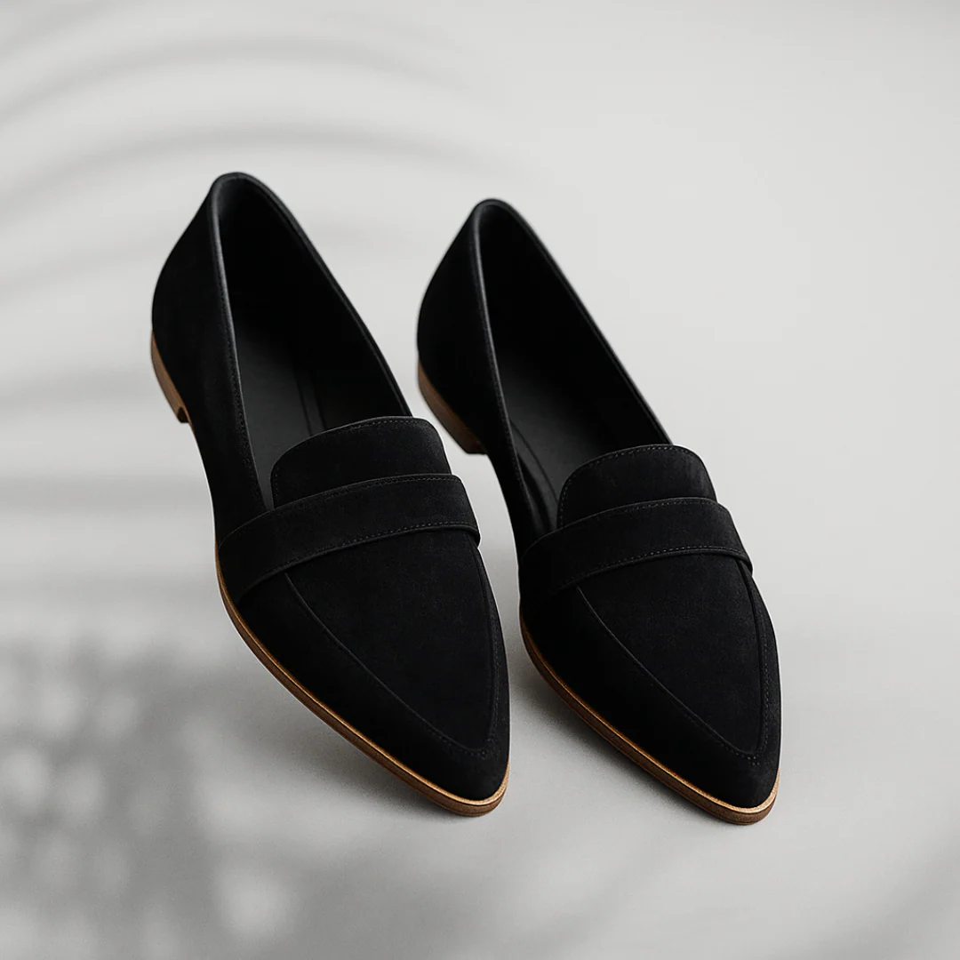 Mocassins classiques en daim pour femmes – Chaussures élégantes à bout pointu - Image 2