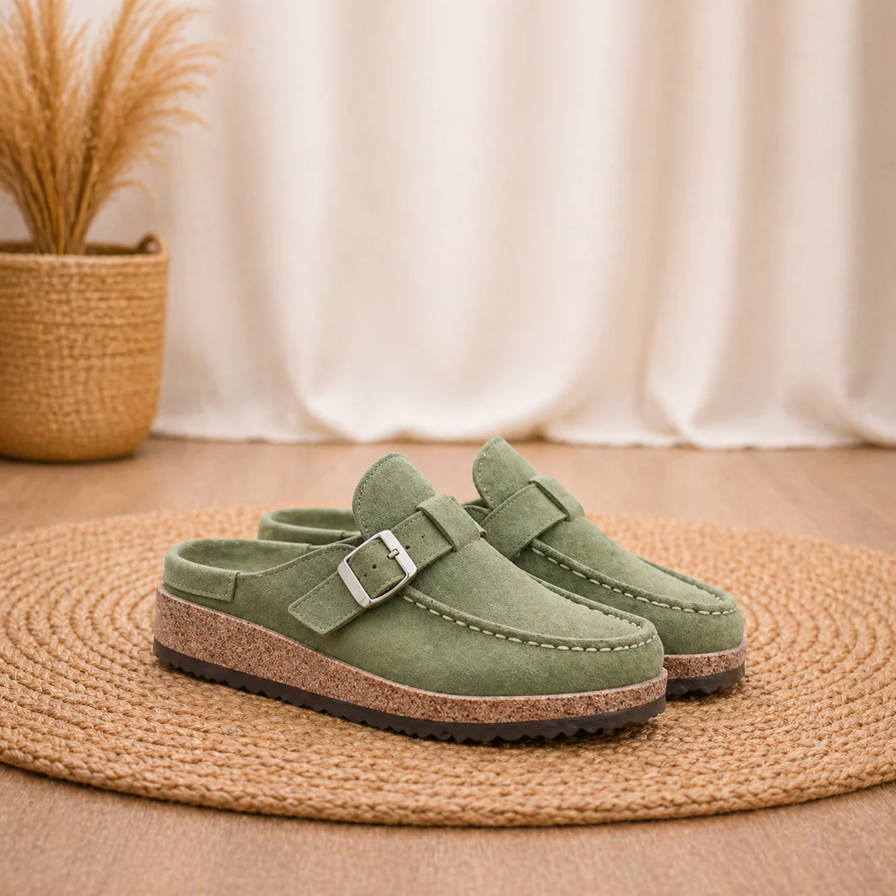 Mocassins mules femme a boucle - Confortables et modernes - Image 3